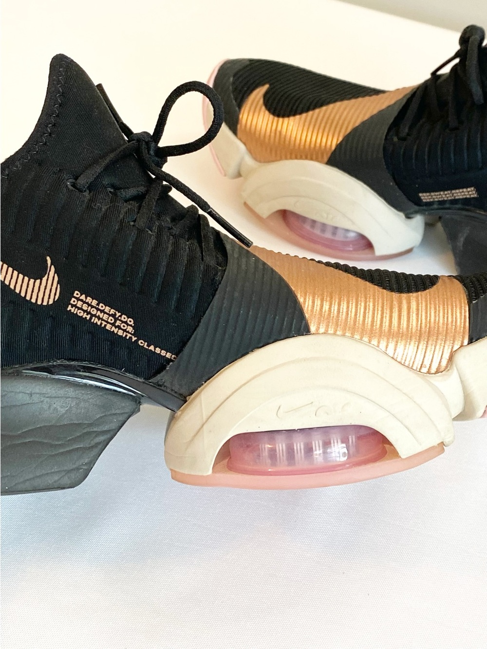 Nike Air Max SuperRep HIIT Training Shoes Black Pink Rose Gold Women’s Trainers